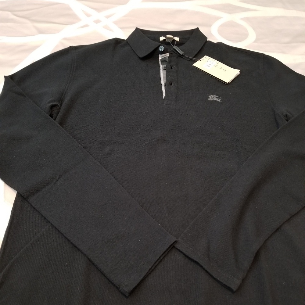 Men's Long sleeved Burberry polo